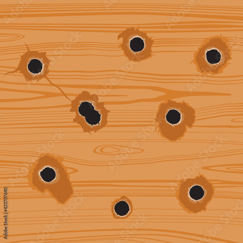 Bullet holes set