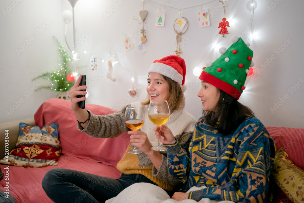 Isolated Christmas At Home. Isolated Christmas At Home.
