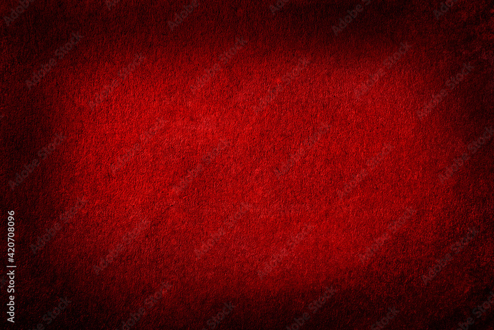 Red background with dark vignette - obrazy, fototapety, plakaty 