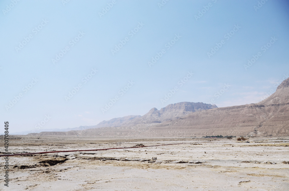 Israel: Scenic desert landscape view near the Dead Sea Israel: Scenic desert landscape view near the Dead Sea
