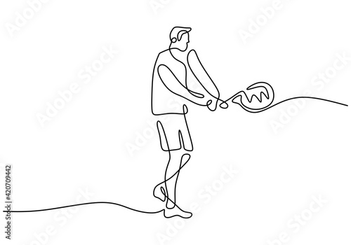 Continuous line drawing of ...