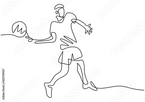 Continuous line drawing of ...