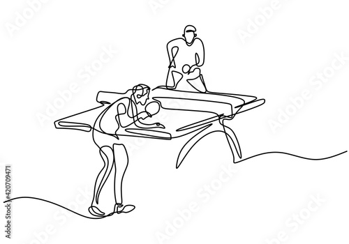 Continuous line drawing of ...