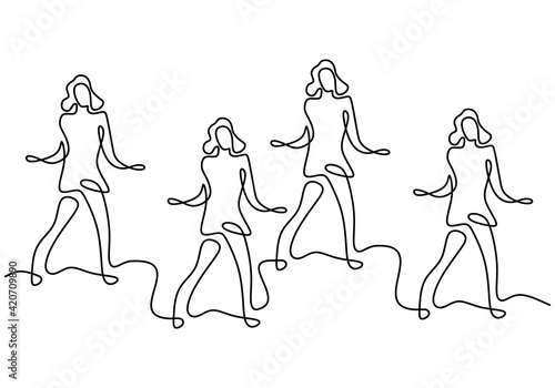 Continuous line drawing of ...