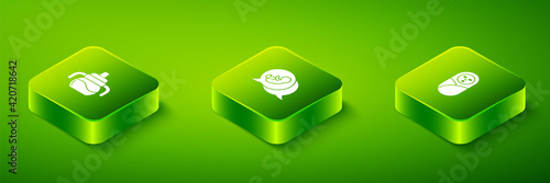 Set Isometric Baby, Newborn baby infant swaddled and bottle icon. Vector