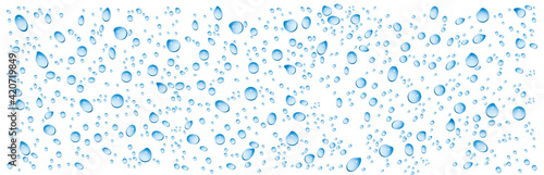 water drops on glass vector