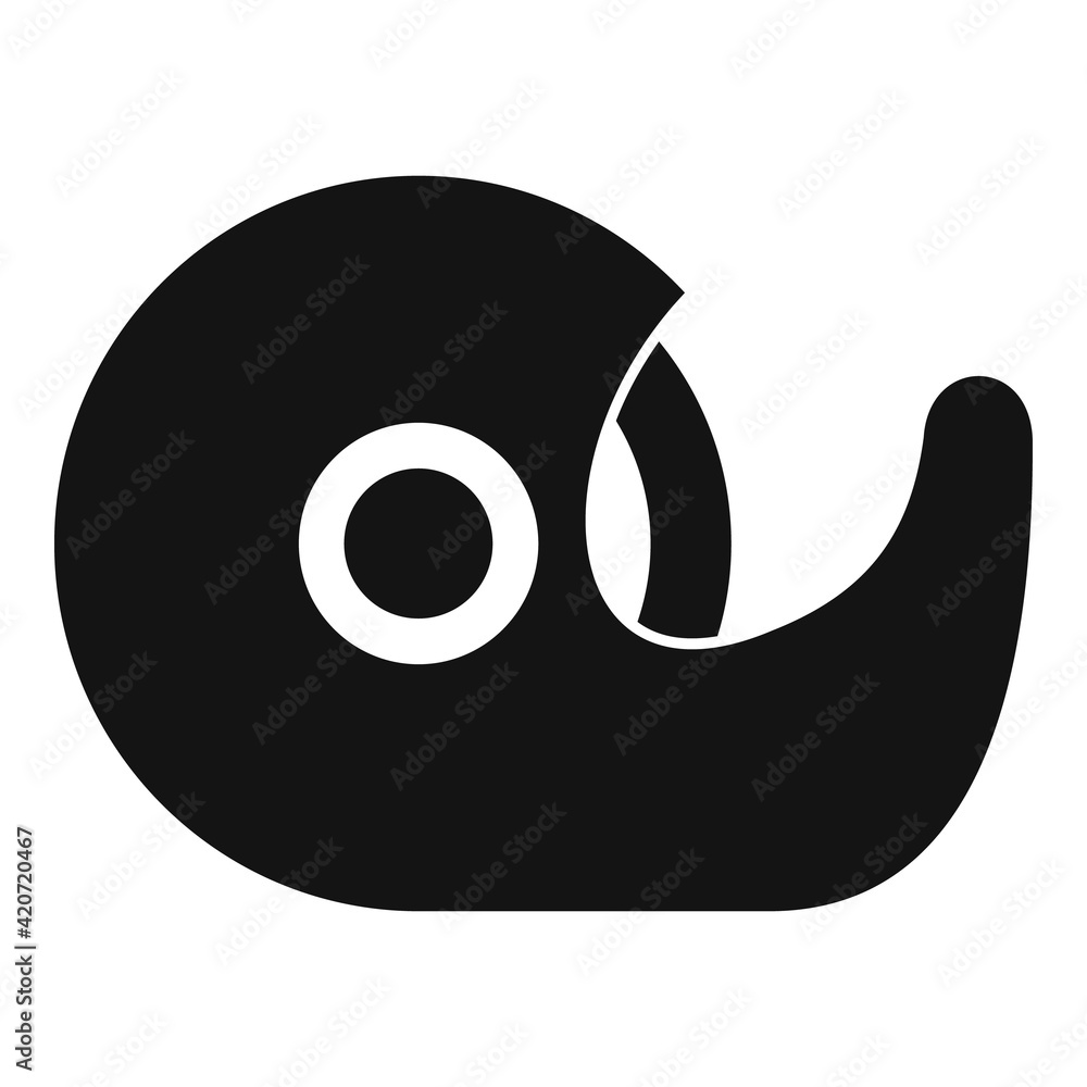 Dispenser tape icon, simple style Dispenser tape icon, simple style