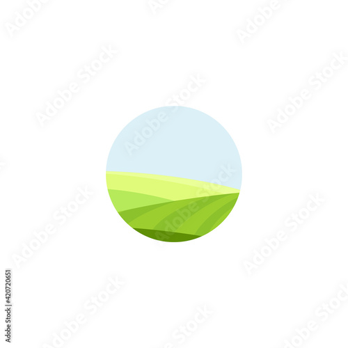 Summer landscape vector