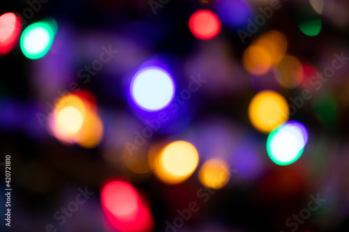  colorful bokeh for christmas