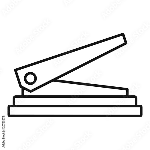 Puncher device icon, outline style