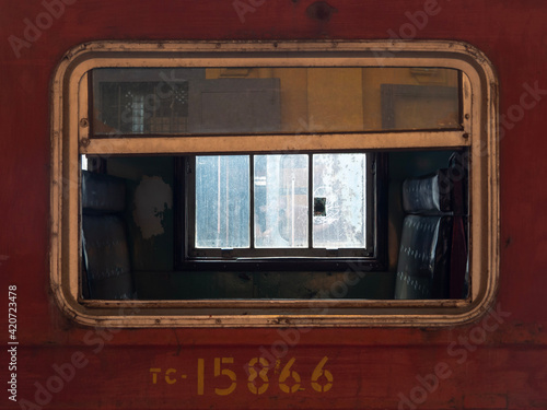 old train window