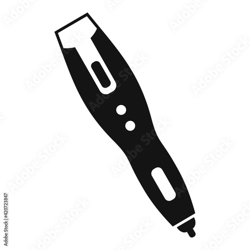 3d pen gadget icon, simple style