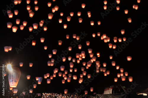 台湾・十分 平渓天燈節の風景 photo