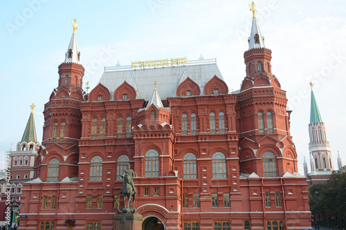 MOSCOW, RUSSIA - October 18, 2018: View of State Historical Museum