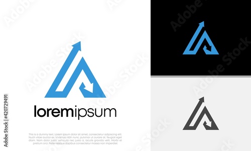 Initial A logo design. Initial Letter Logo. 