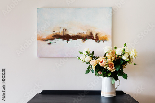 flowers and artwork photo