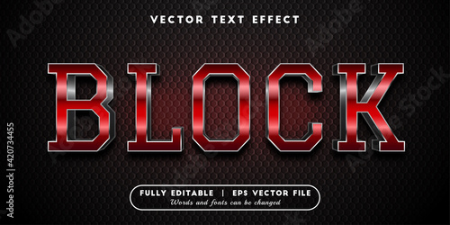 Text Effects 3D Block, Editable Text Style