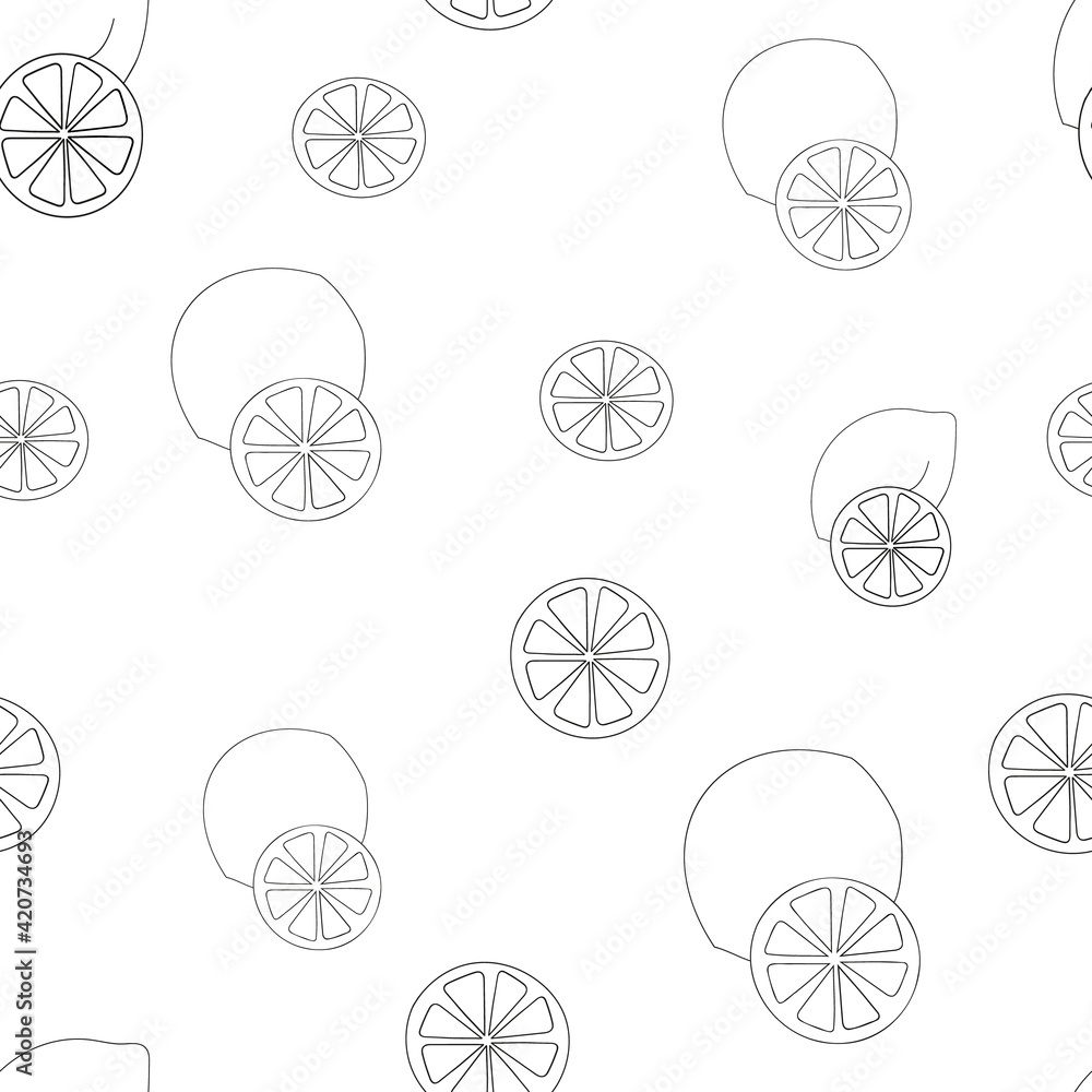 A jpeg illustration of oranges, lemons and citrus slices isolated on white background. A design element for prints, textiles, backgrounds, wraps for adults and kids. A jpeg illustration of oranges, lemons and citrus slices isolated on white background. A design element for prints, textiles, backgrounds, wraps for adults and kids.