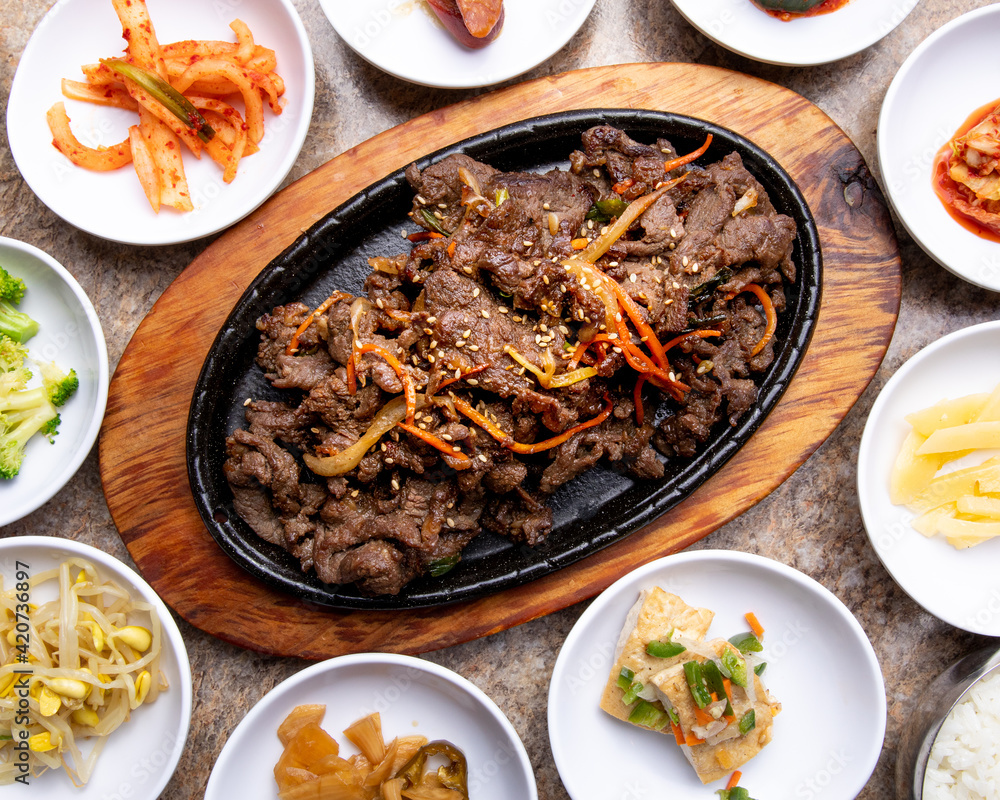 Korean BBQ Bulgogi Stock Photo | Adobe Stock