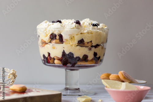 Black cherry trifle photo