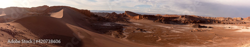 Panomaric views of Atacama desert