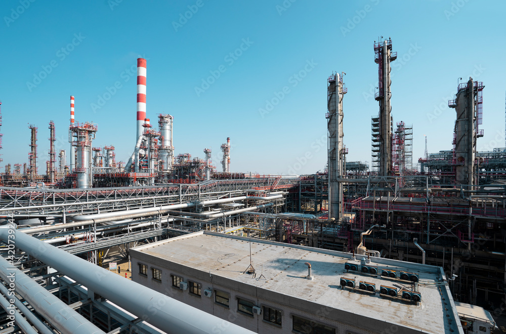 An oil refinery or Gas refinery An oil refinery or Gas refinery