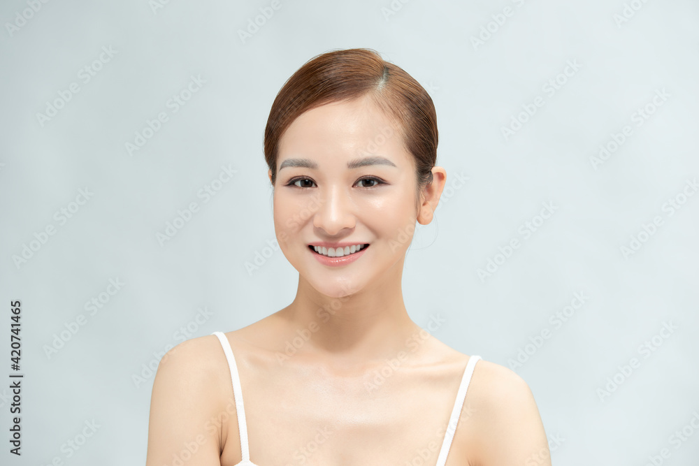 Young naturally beautiful woman with great skin complexion Young naturally beautiful woman with great skin complexion