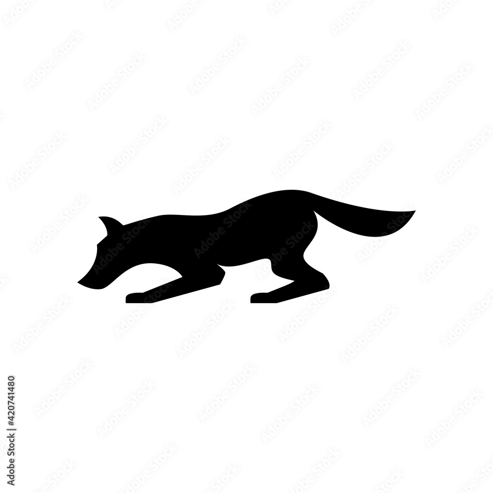 animal dog pet vector silhouette graphic template