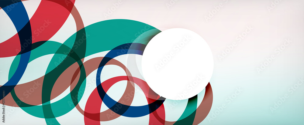 Ring geometric shapes, o letter repetition wallpaper. Abstract background for business or technology presentations, internet posters or web brochure covers Ring geometric shapes, o letter repetition wallpaper. Abstract background for business or technology presentations, internet posters or web brochure covers