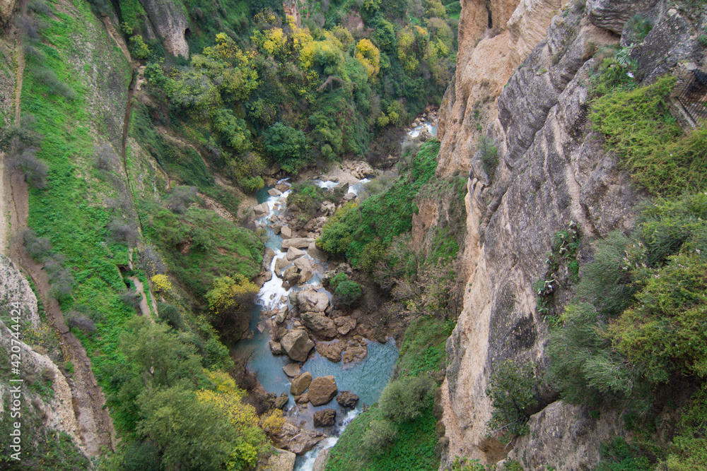 canyon a rolda città della provincia di malaga in andalusia