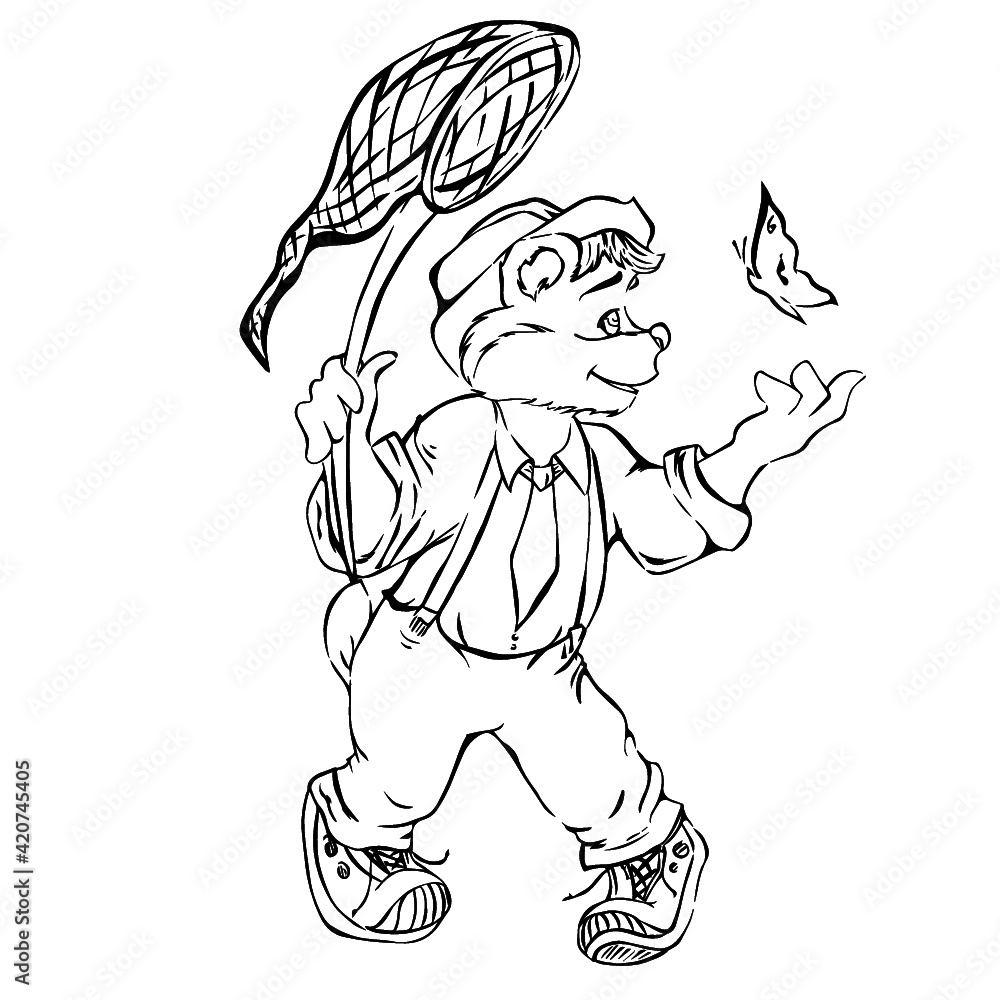 Fototapeta premium for children's books illustration, characters