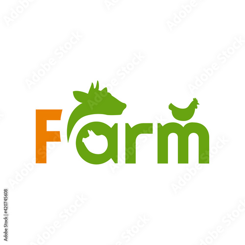 farm icons on white background, vector illustration