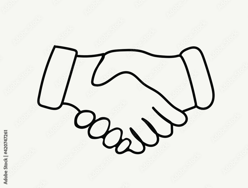 handshake icon vector design illustration. handshake icon vector design illustration.