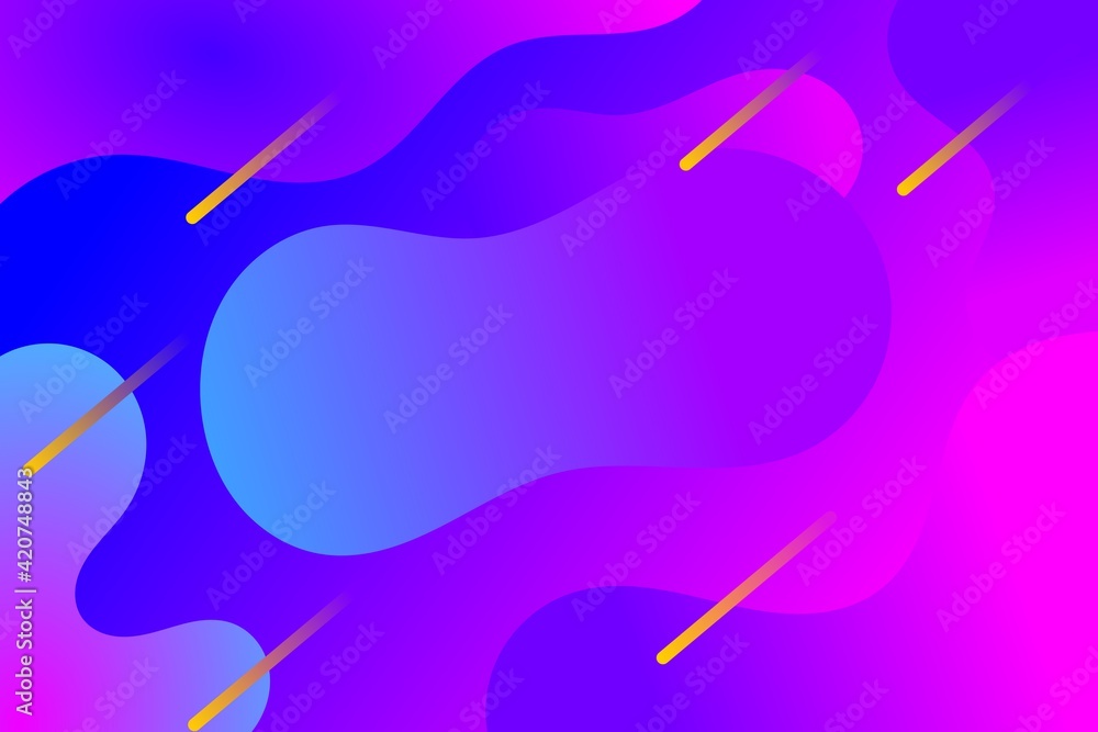 Fluid gradient background design with nice meteor lines Fluid gradient background design with nice meteor lines