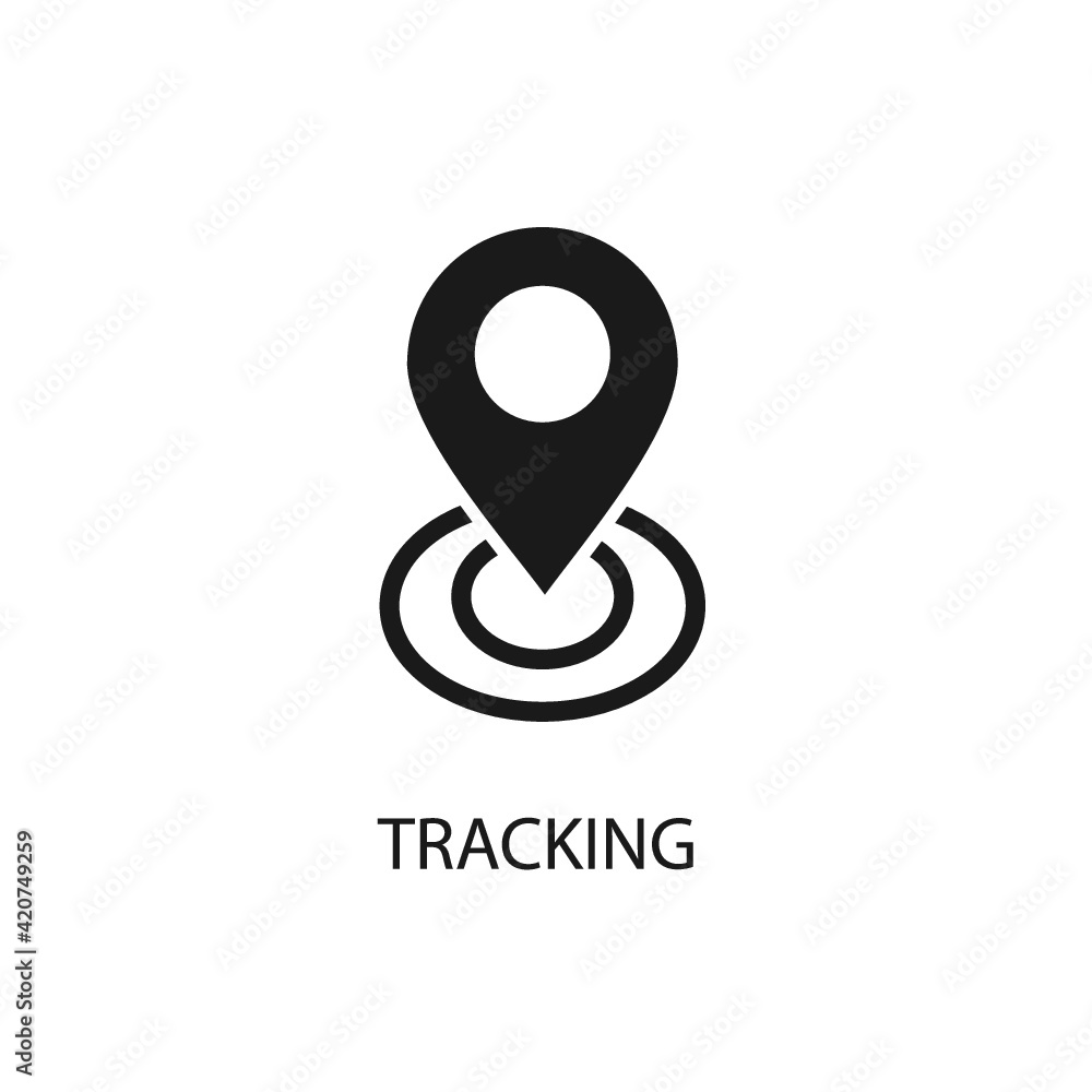 Tracking icon. Trendy Tracking logo concept on white background from Technology collection. Suitable for use on web apps, mobile apps and print media. Tracking icon. Trendy Tracking logo concept on white background from Technology collection. Suitable for use on web apps, mobile apps and print media.