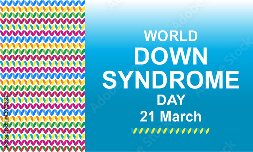 World Down Syndrome Day background
