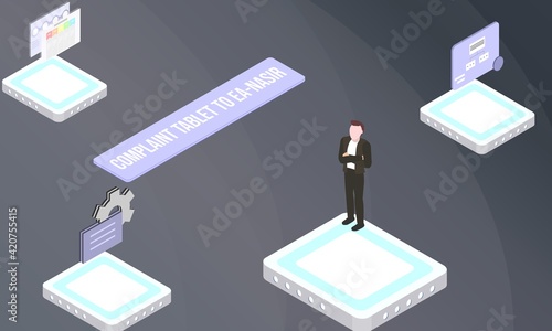 Complaint tablet to Ea-nasir concept on abstract design