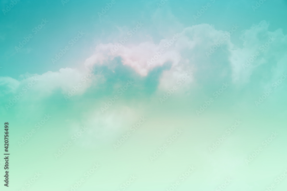 fantasy fluffy cloudy sky with pastel gradient color ,nature abstract background fantasy fluffy cloudy sky with pastel gradient color ,nature abstract background