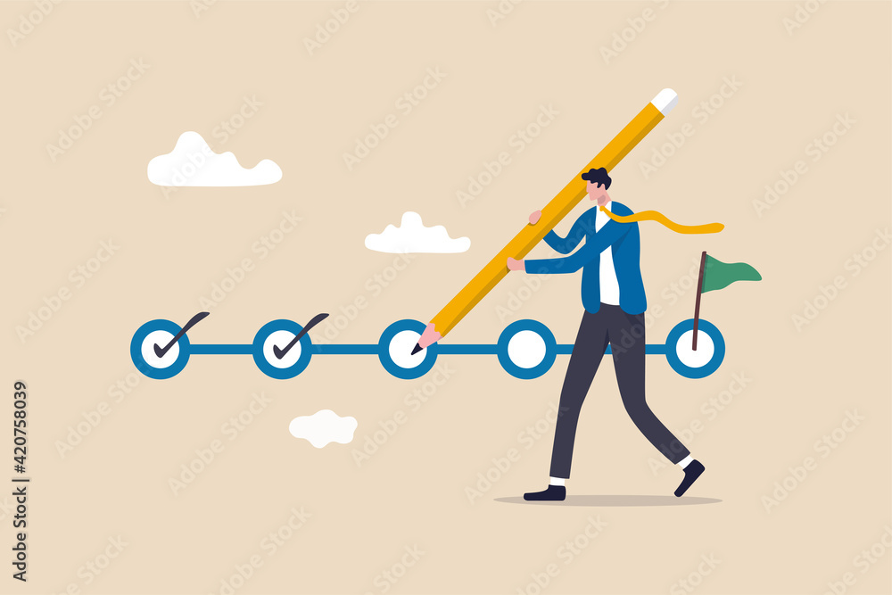 Project tracking, goal tracker, task completion or checklist to remind