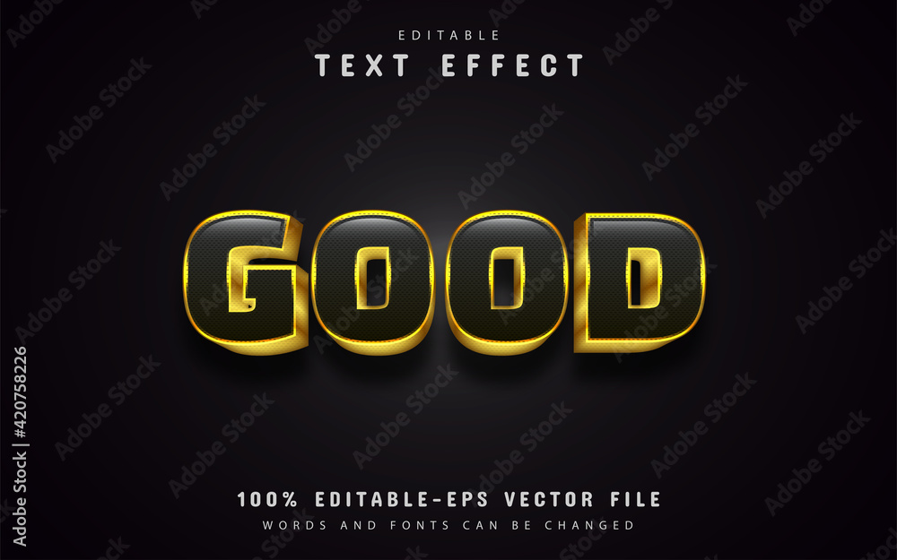 Good golden text effects
