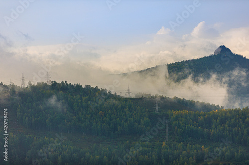 fog in the mountains