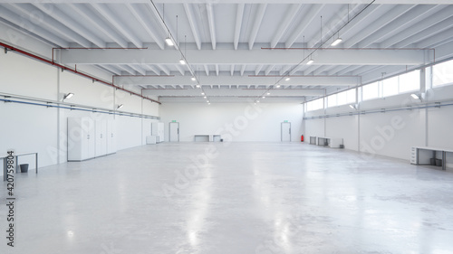 Industrial Hangar Hall Interior 6b