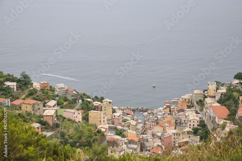 Manorola village in Cinque Terre, Italy 2013 photo