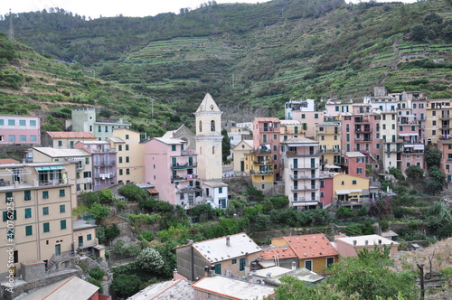 Manorola village in Cinque Terre, Italy photo