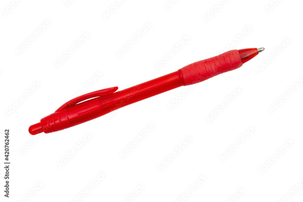 Bright red everyday ballpoint pen Bright red everyday ballpoint pen