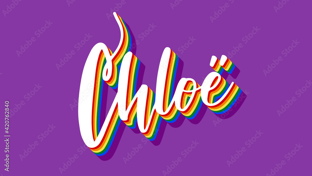 Fototapeta premium Chloe Umlaut LGBT Pride Parade Flag