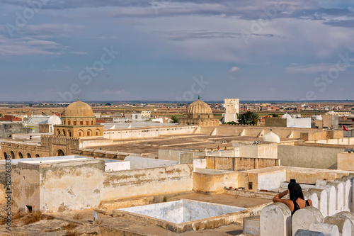 view of the Uqba Mosque, another name The Great Mosque of Kairouan photo