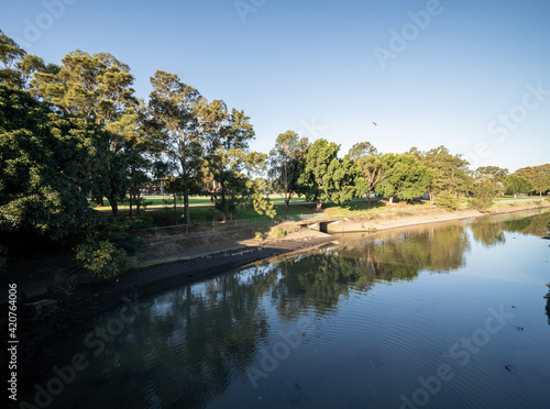 Cooks River in Suburban Croydon Park Sydney NSW Australia