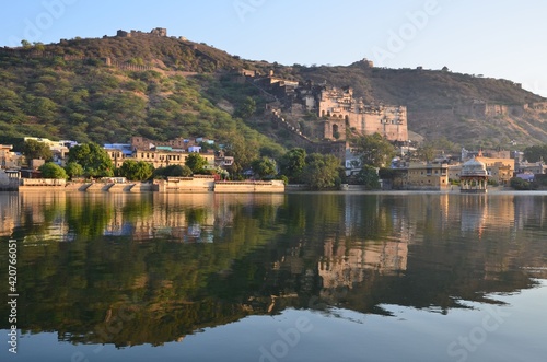 Beautiful view of Taragarh fort in Rajasthan