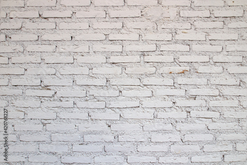 white brick wall pattern gray color of modern style